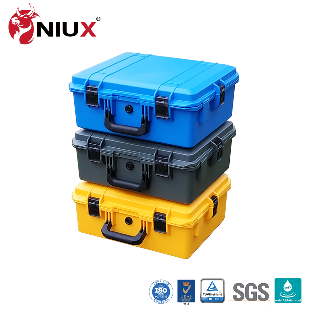 Plastic Carrying Locked Hard Tool Cases Universal Heavy Duty Tool Boxes Indestructor Shockproof Case with Handle