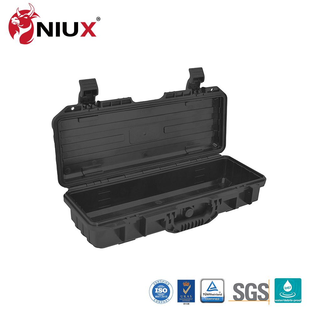 Plastic Case Shell Watertight Black Plastic Tool Box Package Plastic Electric Box with Handle